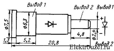 Диод на чертеже