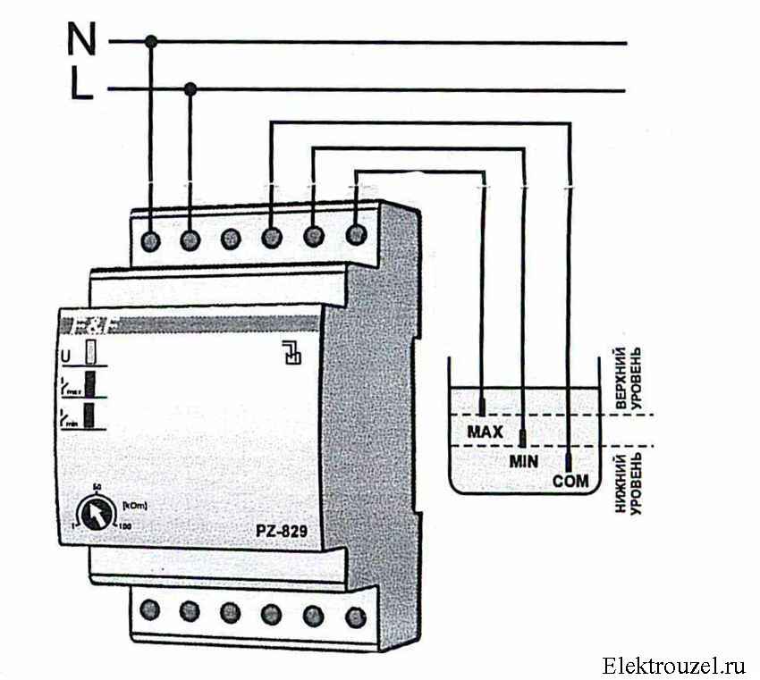 Pz 830 схема подключения